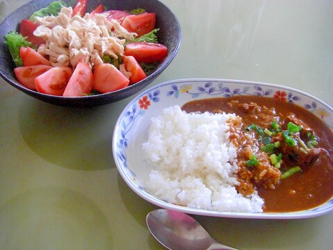 暑いから電子レンジで時短！懐かしい鯖カレー